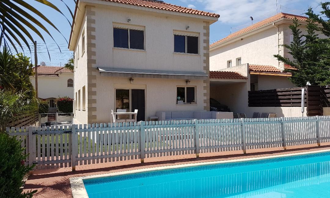 back view - pool and grass